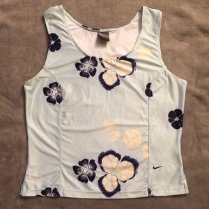 ‼️July 1 Closing! Nike Dri-Fit Blue Floral Tank